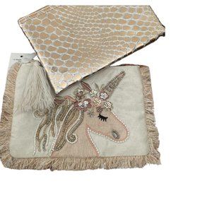 Unicorn Clutch Gift Set Rose Gold Color